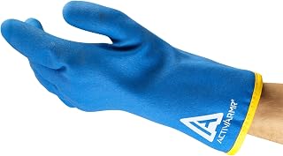 Ansell ActivArmr 97-681 Mechanical Protection Gloves - Size 9, Yellow & Blue (Case of 72)