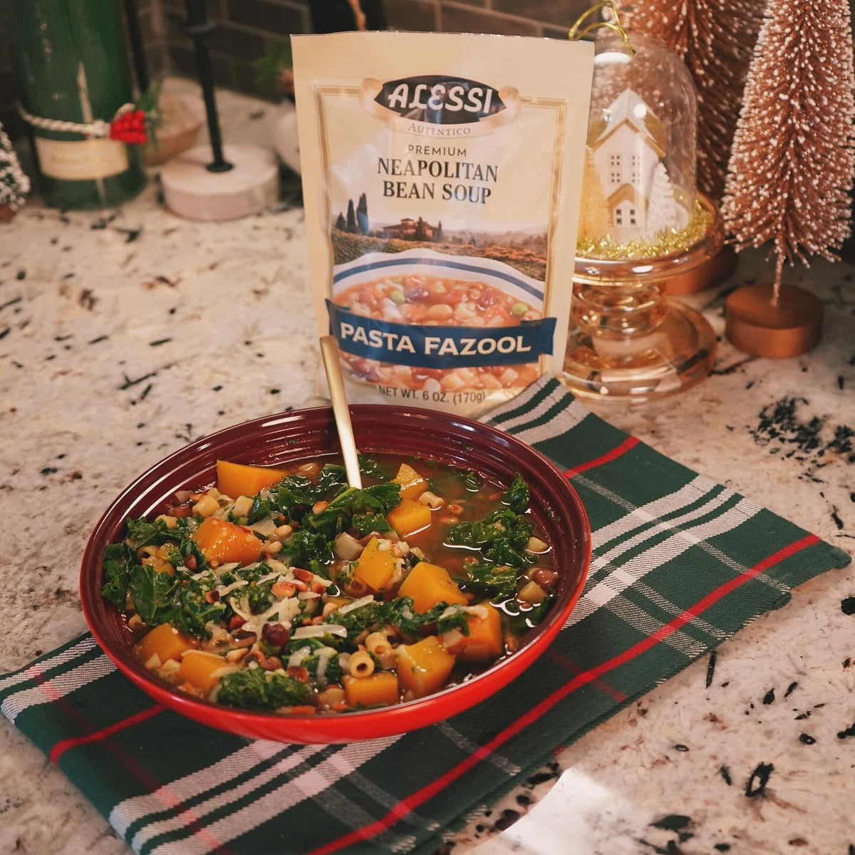 Alessi Neapolitan Bean / 6 Ounce (Pack of 6) / Pasta Fazool Vegetable Soups
