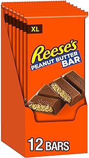Reese's Milk Chocolate Peanut Butter XL, Candy Bars, 4.25 oz (12 Count, 12 Pieces)
