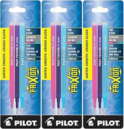 Pilot Refills for Frixion Erasable Gel Ink Pens, Fashion Assorted, Pack of 9 (77336)