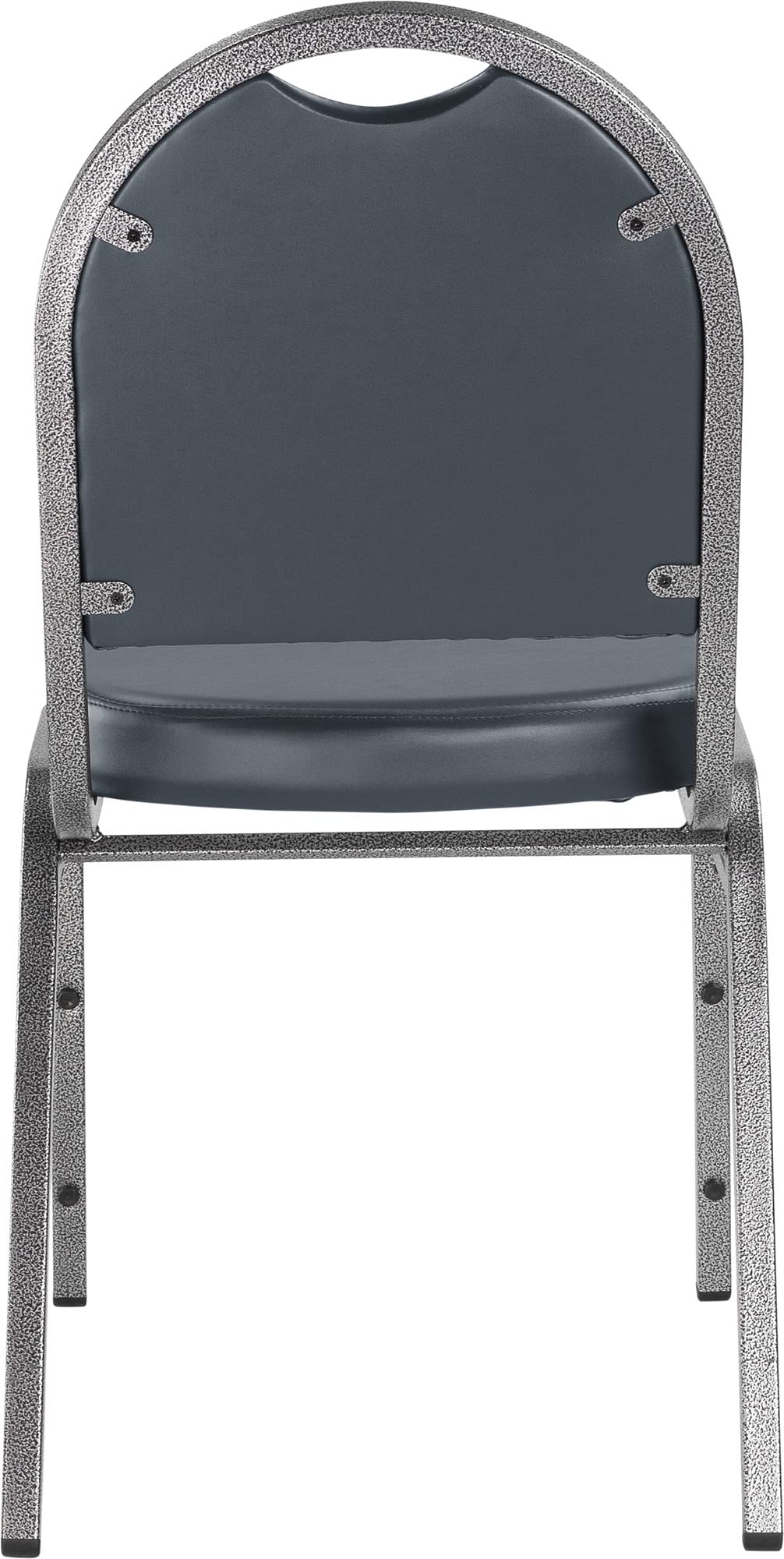 Dome Vinyl Upholstered Padded Stack Chair Midnight Blue by National Public Seating – Vinyl, Midnight Blue, Model 9204-SV