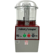 R2CLRDICE, Combination Food Processor with 3 Quart Clear Polycarbonate Bowl, 4 Stainless Discs, Pulse Control, 120v, 1725 RPM, Vegetable Chopper, Gray/Red, Commercial Kitchen Use