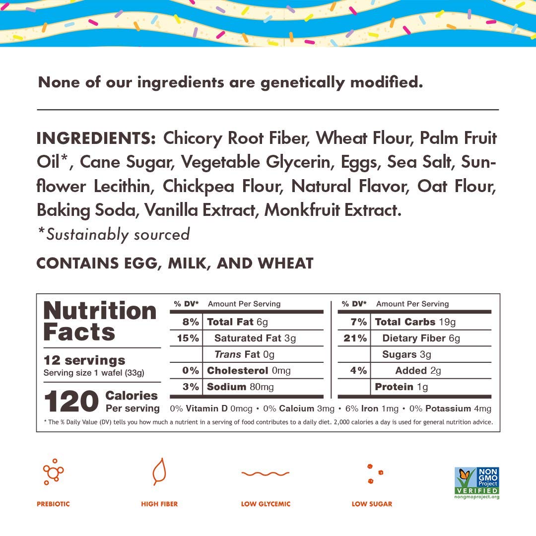 Rip Van Wafels Vanilla / 1.16 Ounce (Pack of 12) / Birthday Waffles