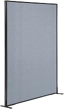 Global Industrial Freestanding Office Partition Panel, 48.25"W x 72"H, Blue