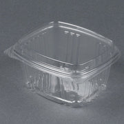 Genpak AD16F | 16oz Clear PET Hinged Deli High Dome Lid Container | Recyclable, Made with up to 30% Post-Consumer Content, BP