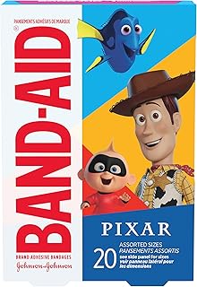 BAND-AID Brand Adhesive Bandages, Disney/Pixar Mashup, Assorted, 20 Count
