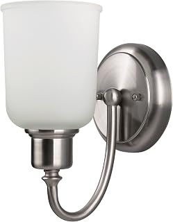 Canarm LTD. IVL360A01BPT Tenley 1 Bulb Vanity Light, Brushed Pewter