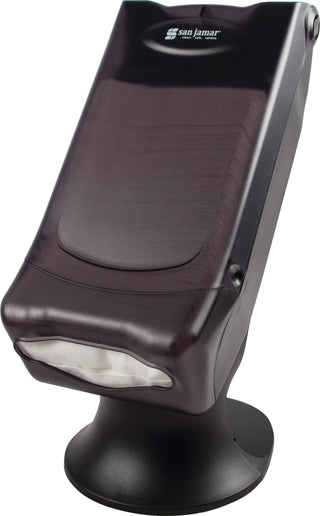 Venue Napkin Dispenser with Stand by San Jamar – 8.75 Inches, 0.0 ounces, Acrylonitrile Butadiene Styrene, Black, Model H5000STBK