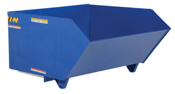 Medium Duty Low Profil Hopper 1.5 Cubic Yard Blue by Vestil – 49"W x 40"H, Alloy Steel, Blue, Model H-150-MD