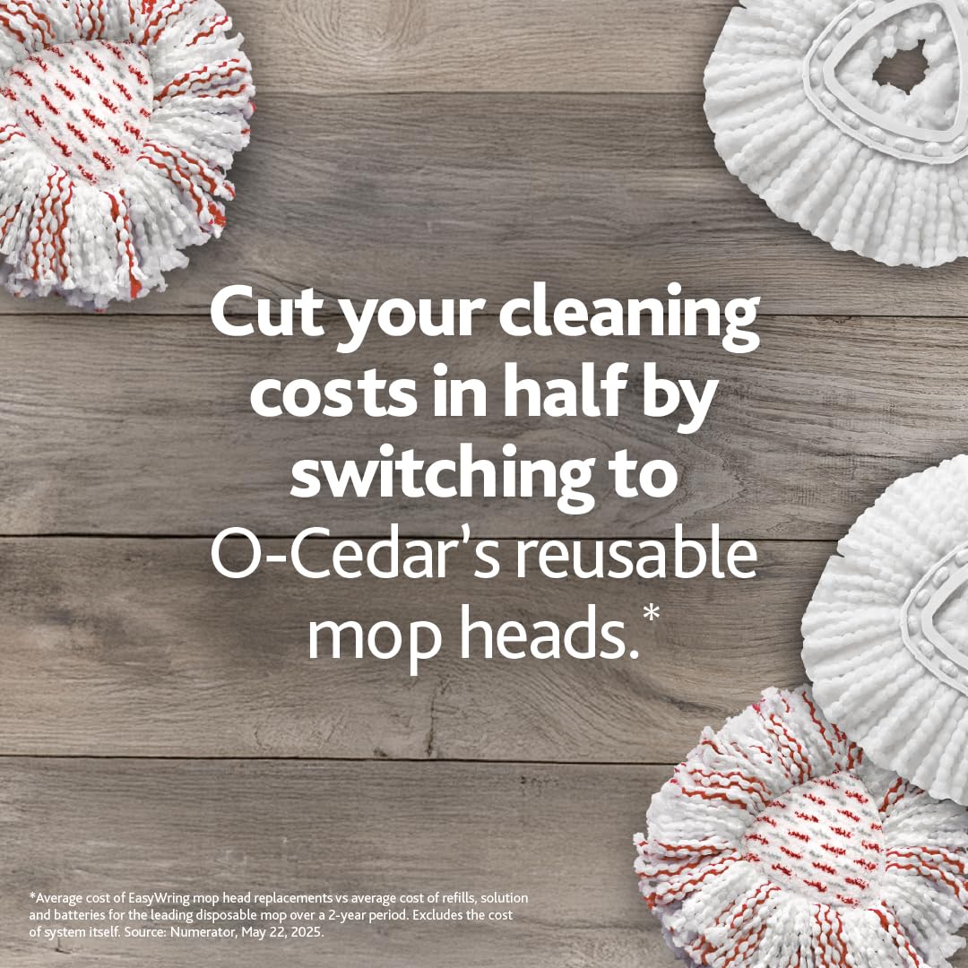 O-Cedar White / Deep Clean Refill (4-Pack) / 4-Pack - Deep Clean Replacement Heads