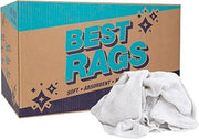 A & B Wiper Supply ABW Turkish Towel Halves White, 15-19" Length x 15-19" Width | 25 lb/Case