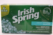 Irish Spring Deep Action Scrub Bar Soap 3.7 Ounce (Pack of 6)