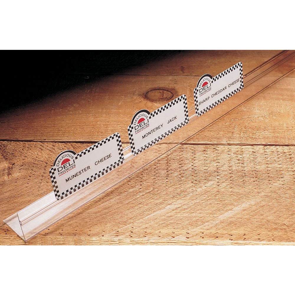 Clear Deli Runner by SHAW & SLAVSKY INC – Plastic, Clear, Model EASEL-1X24