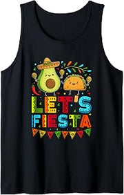 Funny Let's Fiesta Cinco De Mayo Mexican Party Tank Top