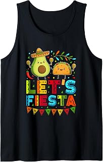 Funny Let's Fiesta Cinco De Mayo Mexican Party Tank Top