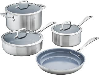 ZWILLING Spirit 3-ply 7-pc Stainless Steel Ceramic Nonstick Cookware Set