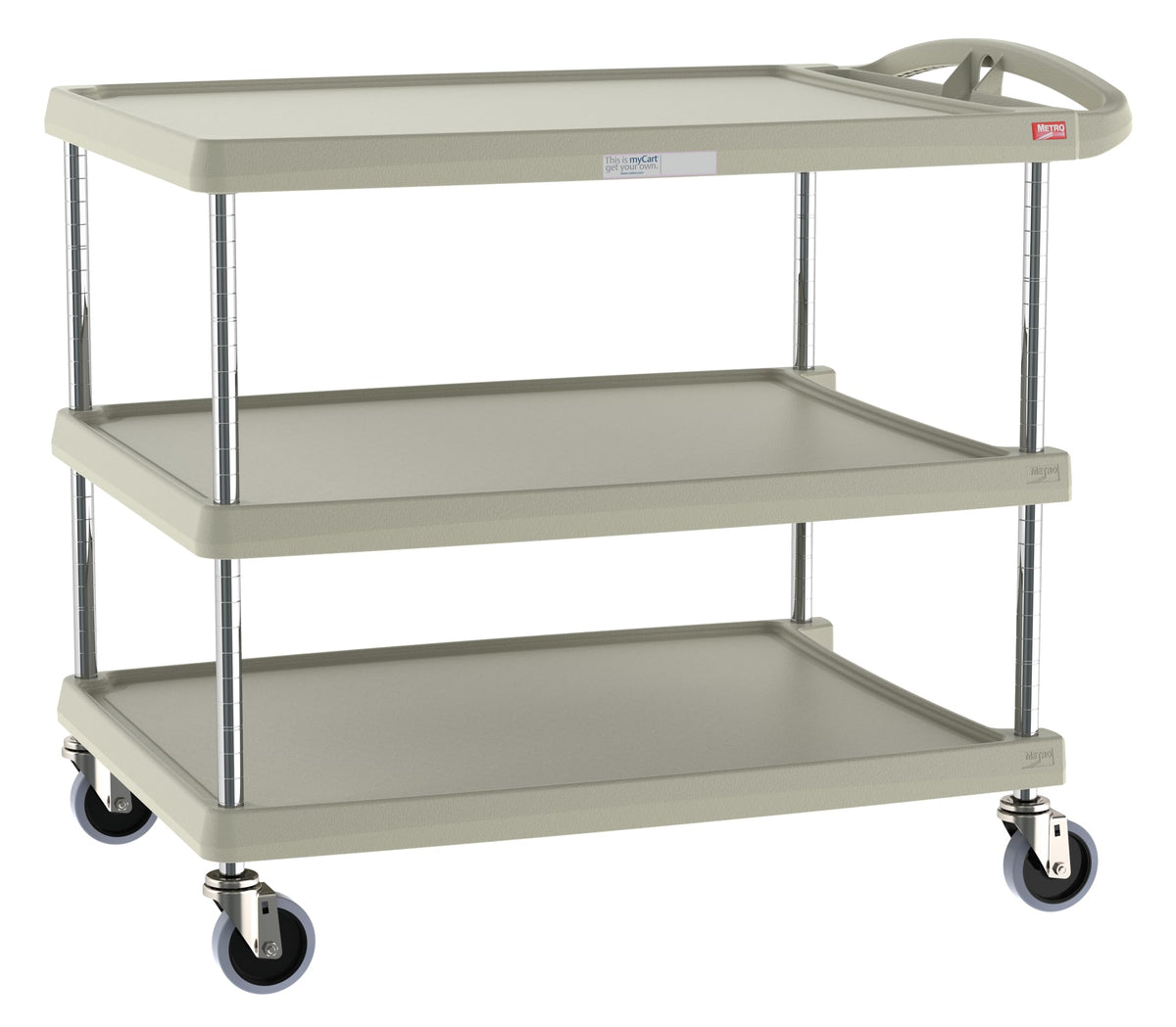 METRO Gray / Large, 3-Shelf / 1 Utility Carts