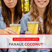 Coconut Jelly Topping nata de coco for Bubble Tea 400 g | Coconut Flavor Jelly | for Boba Tea by Fanale – 400 g (Pack of 1)