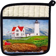 Betsy Drake PT725 Nubble Lighthouse Pot Holder