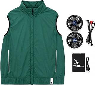 Tomahawk Power Tern Men's Fan-Cooled Vest Nylon Polyester for Construction, Hiking, Fishing, Event Staff, Outdoor Work