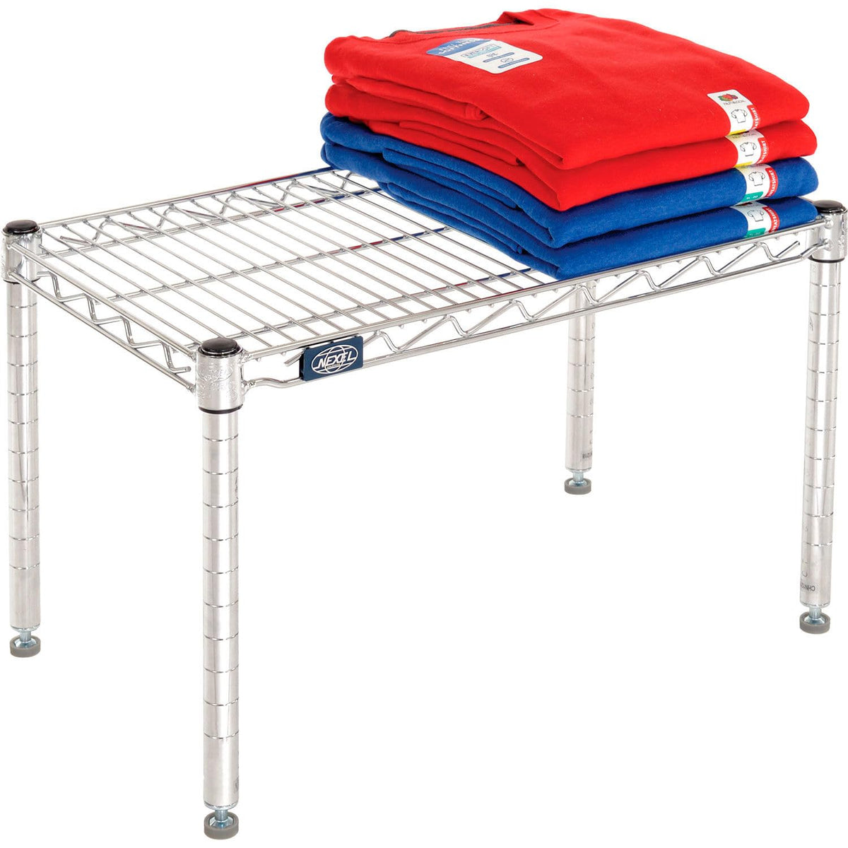 Chrome Wire Dunnage Rack by Nexel – Wire, Silver, Model P1424C