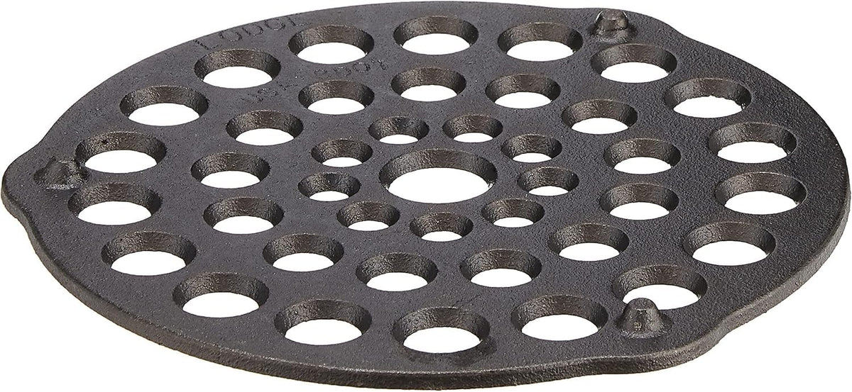 8" Meat Rack Trivet by Lodge – Cast Iron, Black, Pack of 6, Model L8DOT3