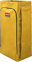 Rubbermaid Commercial High Capacity Vinyl Janitorial Cleaning Cart Bag Waste/Trash/Laundry/Linen Collection for Restraurant/Café/Office/School/Motel/Facility 34 Gallon Yellow