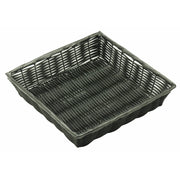 HUBERT Black / 12"Lx12"Wx2.5"H / Modern Shelf Baskets