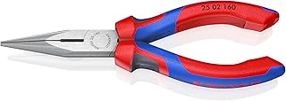 KNIPEX Long Nose Pliers w/Cutter, Multi-Component (25 02 160),6-1/4 inches
