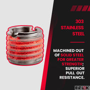 E-Z LOK M12-1.75 IT, M16x2.0 ET, 16.99mm L (Pack of 1) / 5 / Pack of 5 Thread Locking Inserts