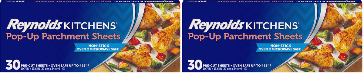 Reynolds Pop-Up Sheets / 30 Count (Pack of 2) / White Parchment