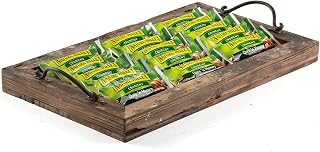 G.E.T. 19" x 11 1/2" Multicolor Reclaimed Wood Serving Tray with Handles