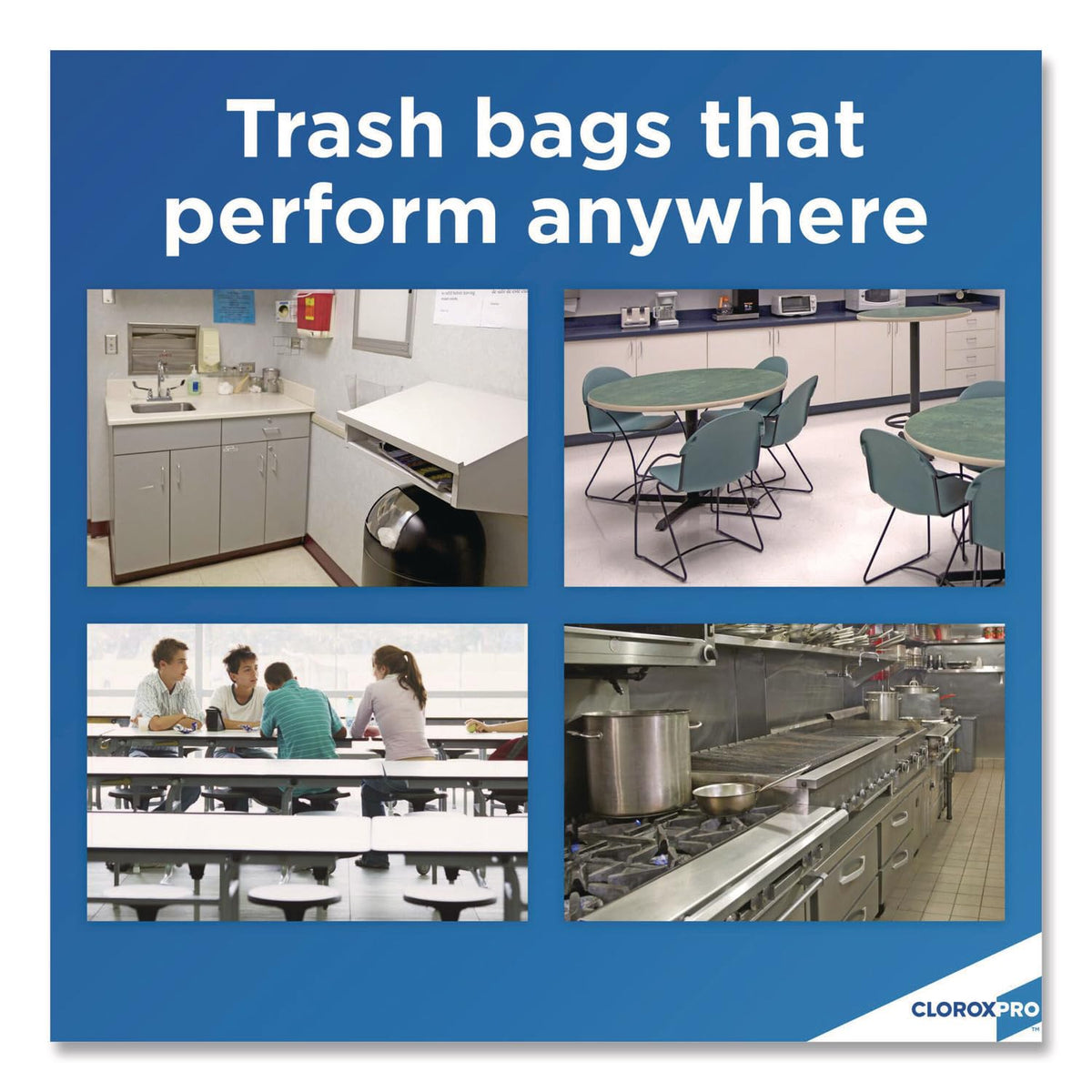 ForceFlexPlus Tall Kitchen Drawstring Trash Bags -13 Gallon White Trash Bag by Glad – 1 Count (Pack of 600), 13.0 gallons, Plastic, White, Pack of 6