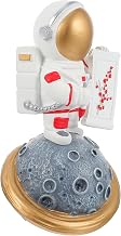 PATKAW Resin Astronaut Ornament Statue for Desk Office and Bookshelf Decor | Creative Novelty Style, Three-dimensional Spaceman Figure, Bedside Table Accent, Party and Birthday Display