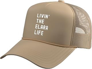 Elara Living The Elara Life Name Trucker Hat with Adjustable Mesh Back