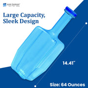 Rapi-Kool Cold Paddle for Cooling Hot Soups in Restaurants by San Jamar – 64 Ounces, Polycarbonate, Blue, Model RCU64