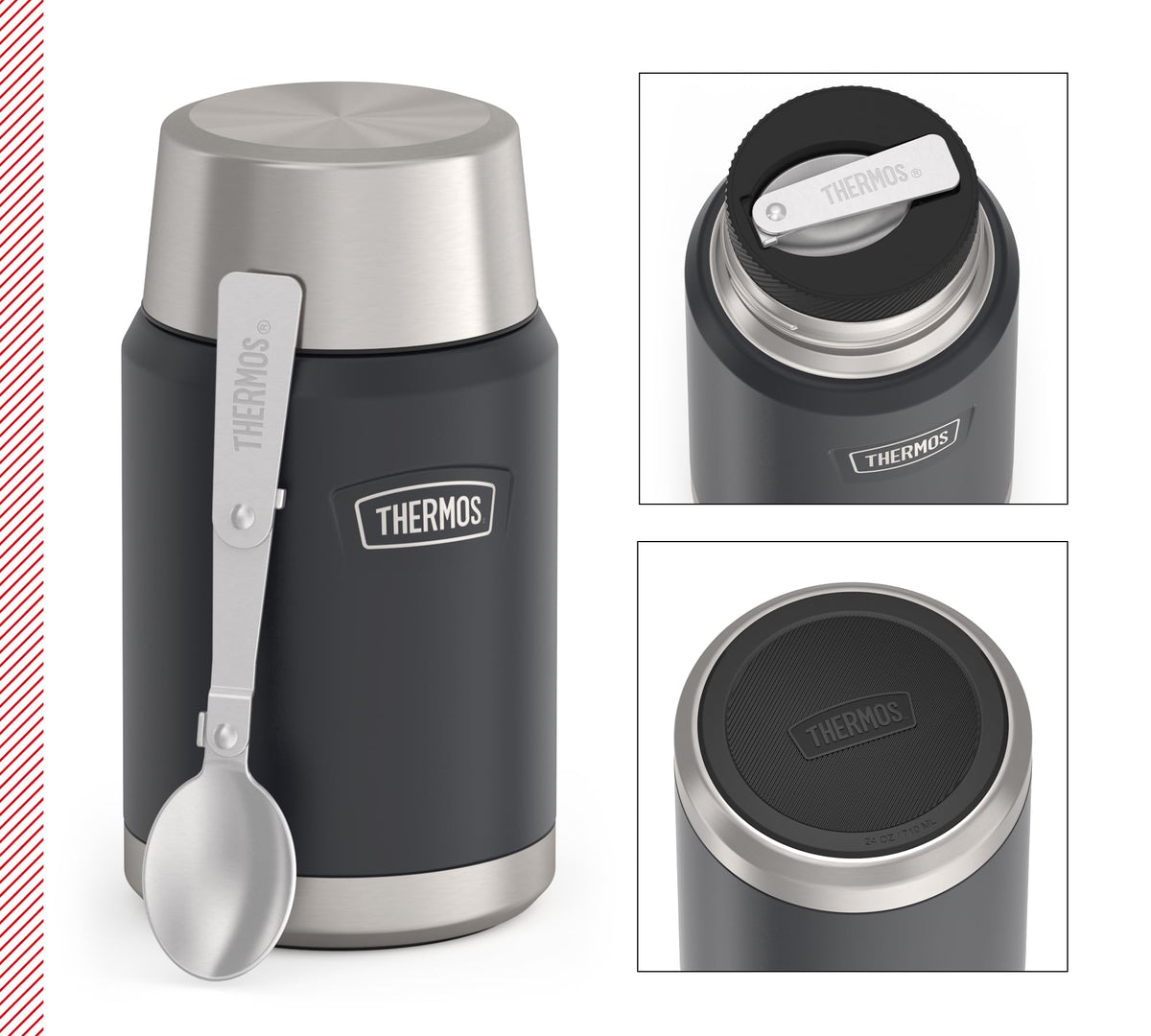 THERMOS Graphite Mat / 710 ml / 710.0 milliliters Insulated Food Jars