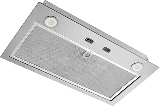 Broan-NuTone PM300SS Custom Power Pack Range Hood Insert with 2-Speed Exhaust Fan and Light, 300 Max Blower CFM, Stainless Steel, 21-Inch Built