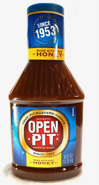 Honey BBQ Sauce (3 Pack) by Open Pit – 18 Fl Oz (Pack of 3), Pack of 3