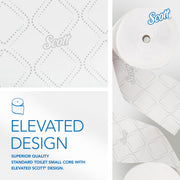 Scott Professional Small Core Toilet Paper – Bulk, 36 Rolls (47305)