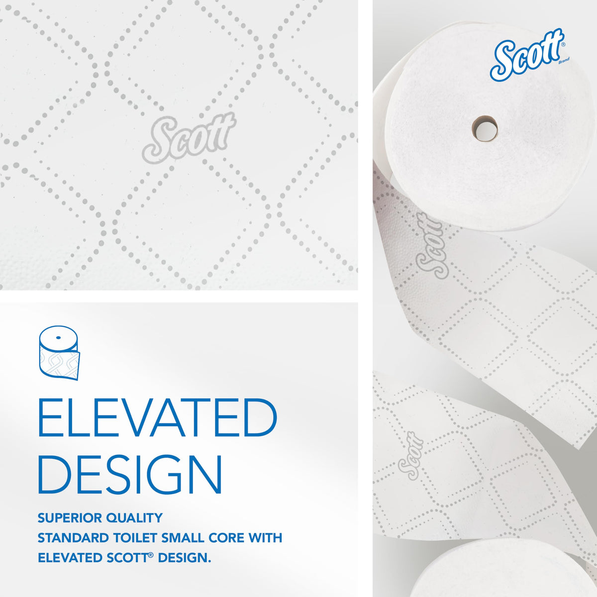 Scott Professional Small Core Toilet Paper – Bulk, 36 Rolls (47305)