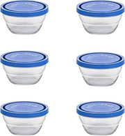 10 Strawberry Street Lambada Serve & Store Bowl, Set of 6 (Cobalt, Small)