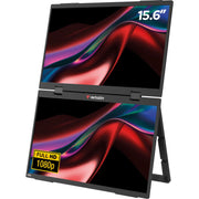 Portable 15.6 FHD Dual Monitor Essentials by Verbatim – 15,6", black, Model 32403