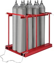 Global Industrial Stationary Forkliftable Cylinder Storage Caddy with