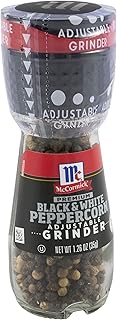 McCormick Premium Black & White Peppercorn Adjustable Grinder, 1.26 oz