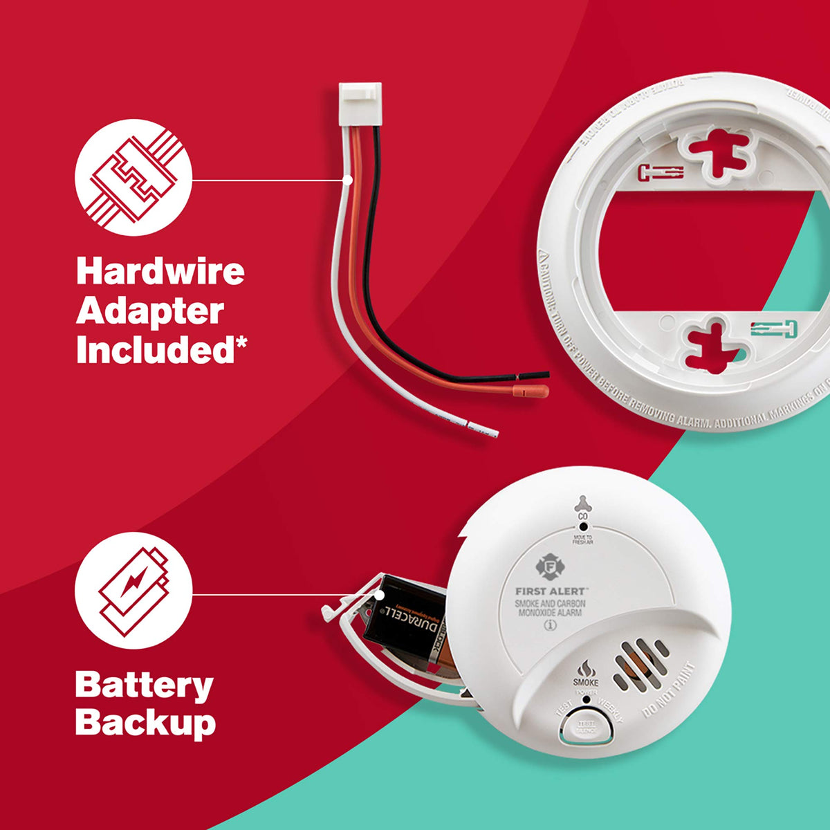 First Alert 6-Pack / Standard Detection / 1040513 Combination Smoke & Carbon Monoxide Detectors