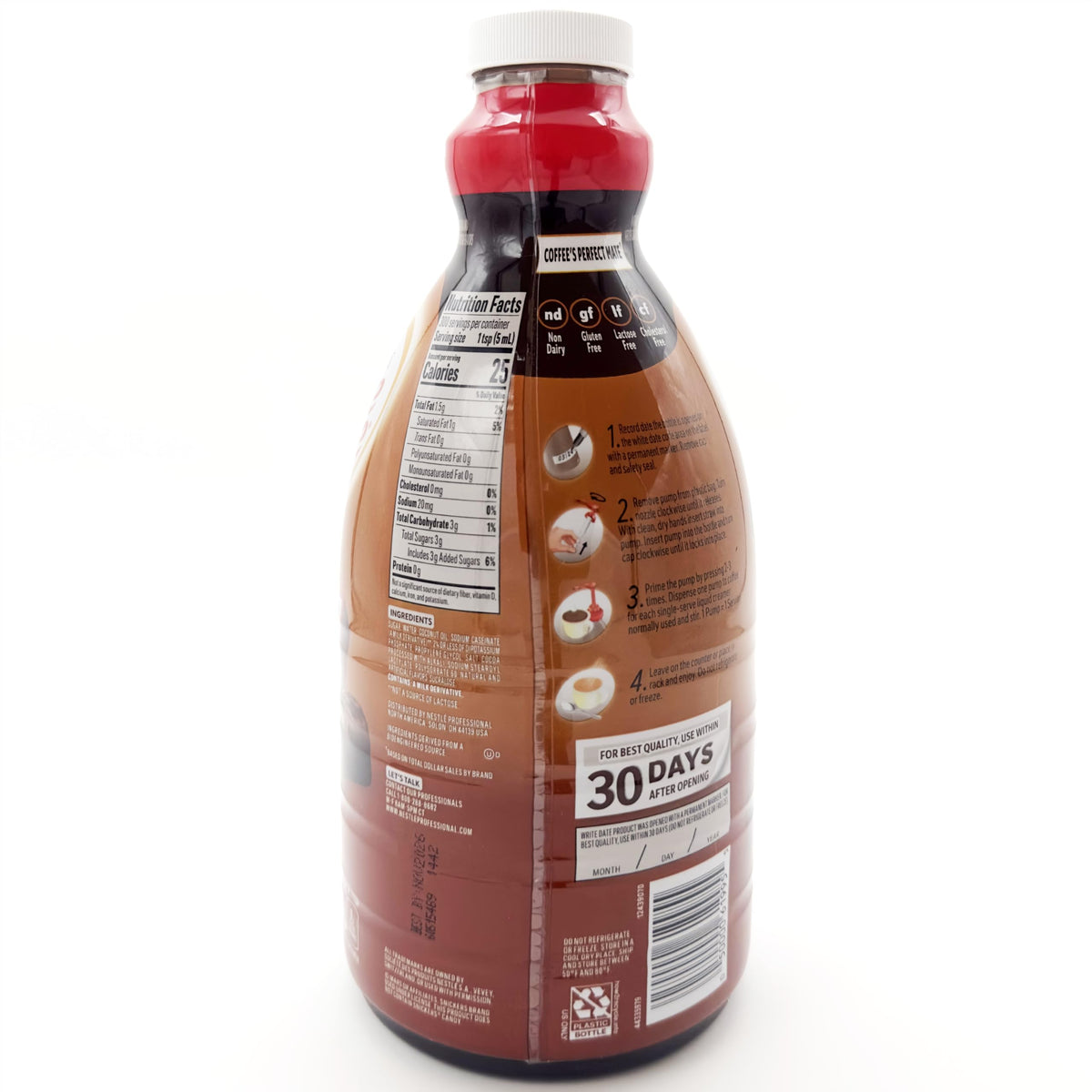 Nestlé 1.5 Liter Snickers Liquid Concentrate Pump Bottles by Coffee Mate – 50.72 Fl Oz (Pack of 1), Blue, Model NES97955