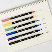 Dual Brush Pen Art Markers by Tombow – 1 Count (Pack of 7), Multicolor, Model 72563