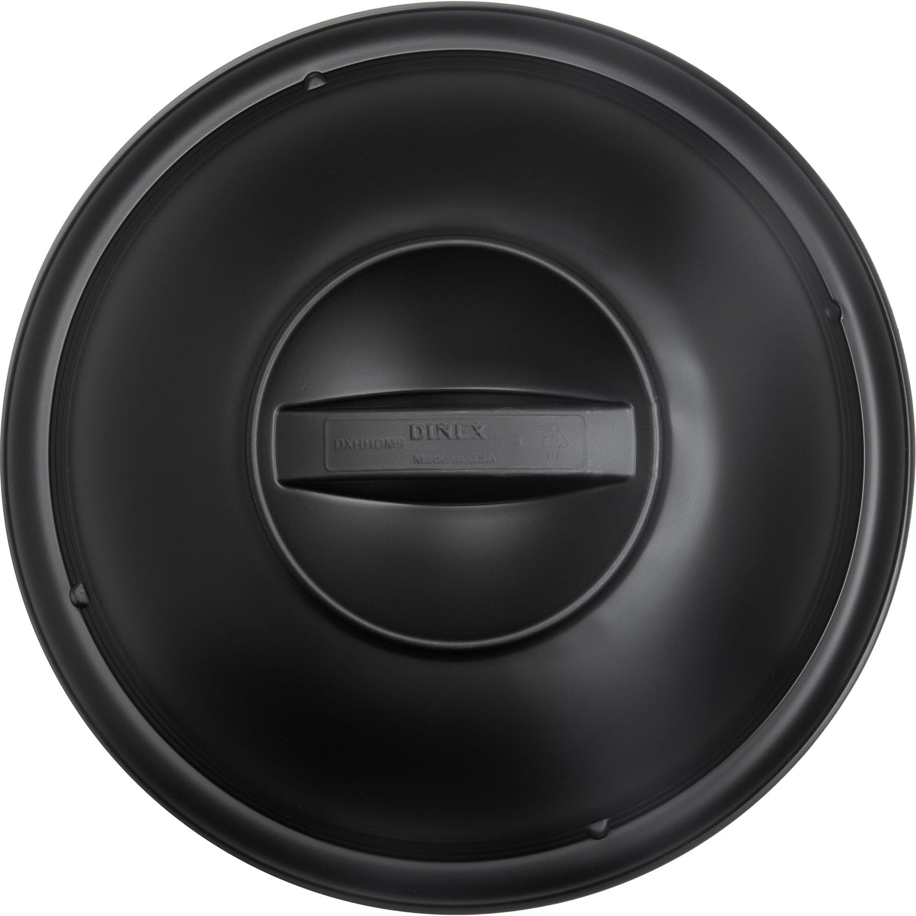 Dinex DXHHDM903 Black Round 9" Disposable Dome Lid - 500 / CS