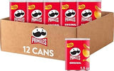 Pringles Potato Crisps Chips, Lunch Snacks, Office and Kids Snacks, Grab N' Go, Original (12 Cans)